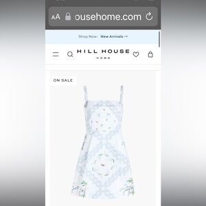 NWT Hill House Dress The Margot Mini Dress /SM